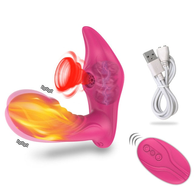 Wireless Remote Control Sucking Vibrator for Women - Fefe's Fantasy Boutique