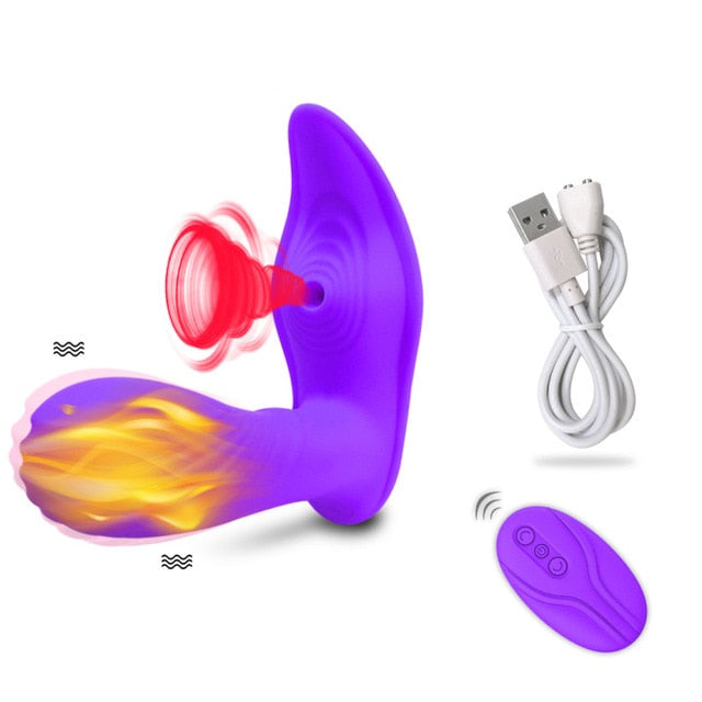 Wireless Remote Control Sucking Vibrator for Women - Fefe's Fantasy Boutique