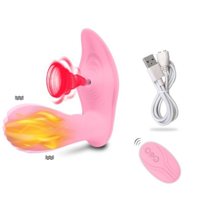 Wireless Remote Control Sucking Vibrator for Women - Fefe's Fantasy Boutique