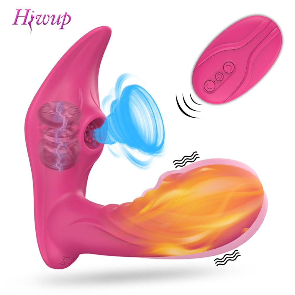 Wireless Remote Control Sucking Vibrator for Women - Fefe's Fantasy Boutique