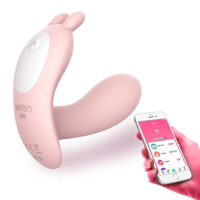 love APP Bluetooth Control Butterfly Vibrator Dildo - Fefe's Fantasy Boutique