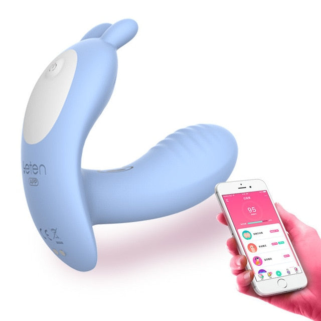 love APP Bluetooth Control Butterfly Vibrator Dildo - Fefe's Fantasy Boutique